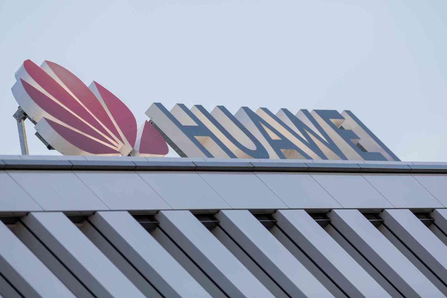 Huawei Germany headquarters in Duesseldorf (Rolf Vennenbernd via Getty Images)