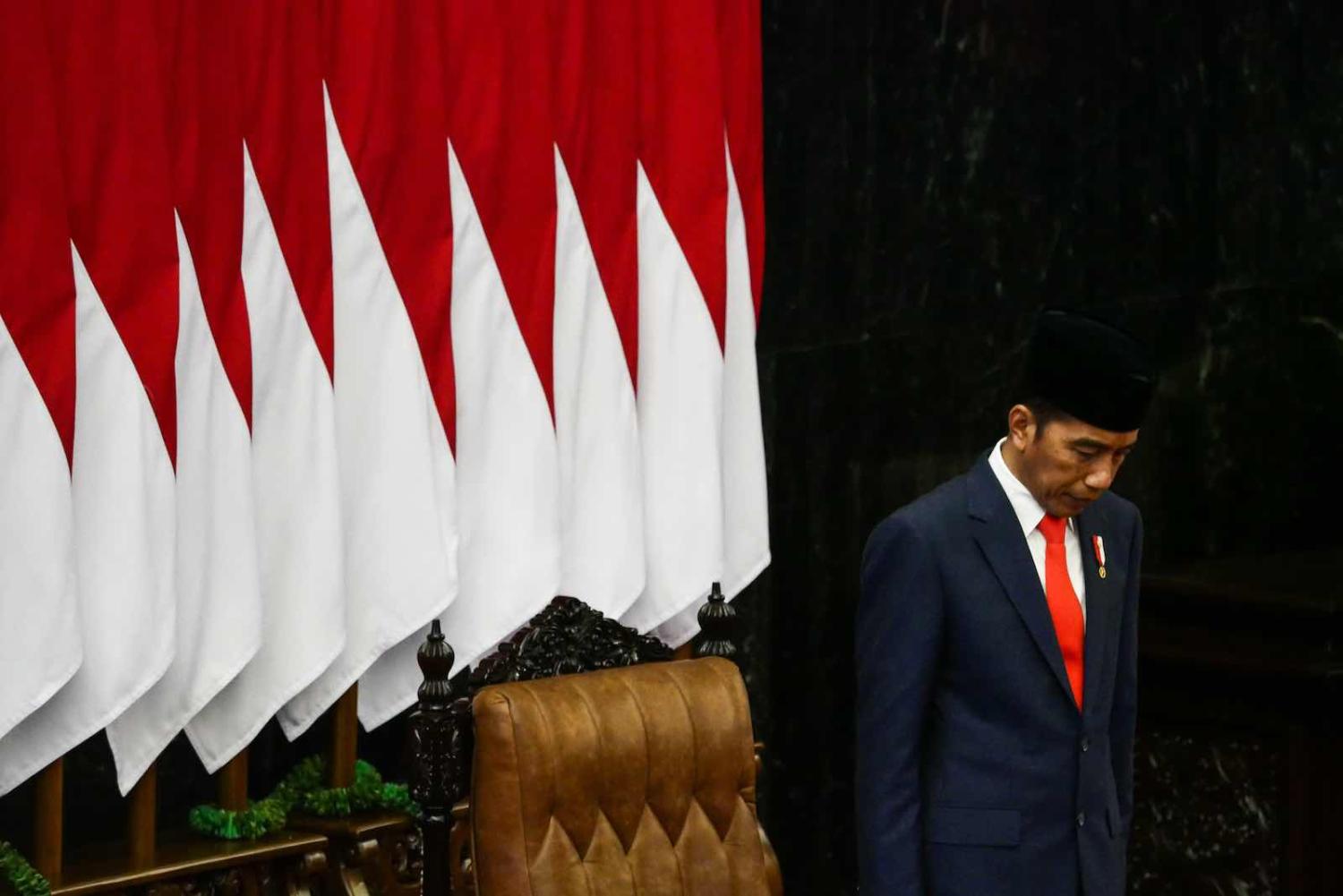 Once dubbed “a new hope” for democracy, Joko Widodo has instead presided over a period of democratic stagnation and regression, according to many (Anton Raharjo/NurPhoto via Getty Images)