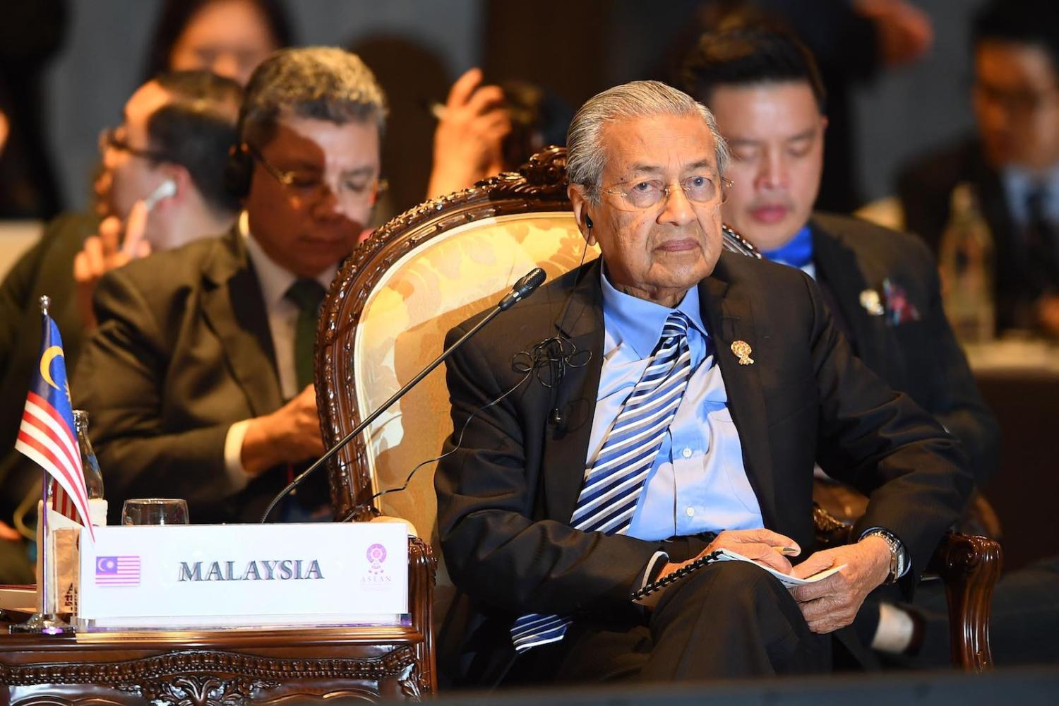 Malaysia’s Prime Minister Mahathir Mohamad this month at the East Asia Summit in Bangkok (Photo: Manan Vatsyayana/AFP/Getty Images)