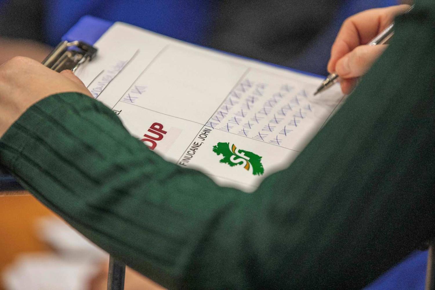 Tallying the votes in the UK election (Photo: Photo by Paul Faith/AFP/Getty Images)
