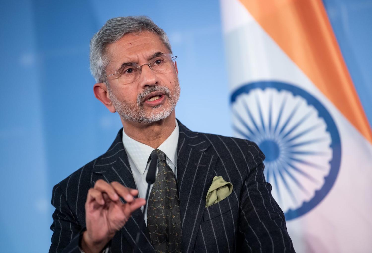 Subrahmanyam Jaishankar, Foreign Minister of India, at a press conference in Berlin in February this year (Bernd von Jutrczenka/picture alliance via Getty Images)