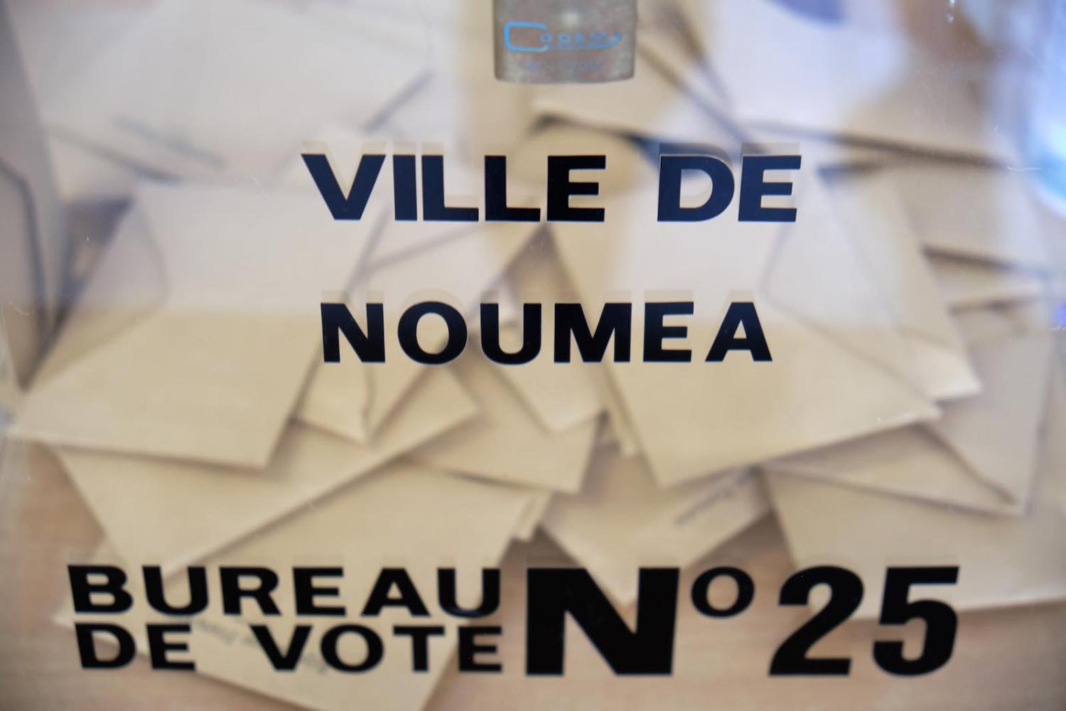Ballots in the Magenta district of Noumea, New Caledonia during the first round of mayoral elections in France in March (Theo Rouby/AFP/Getty Images)