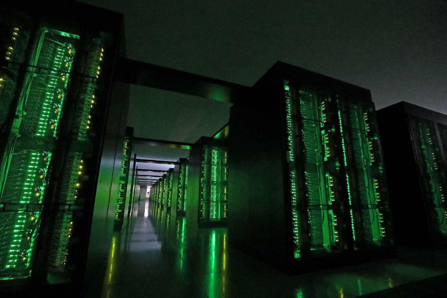 Japan’s Fugaku supercomputer at the Riken Center for Computational Science in Kobe (STR via Getty Images)