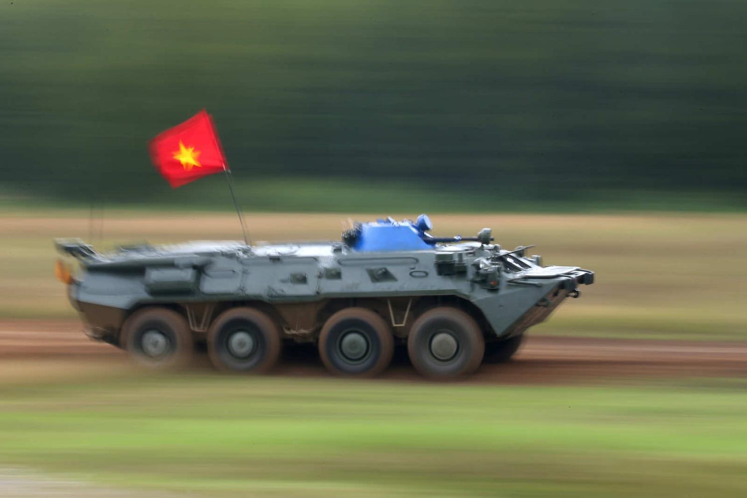 Vietnam’s RKhM-4 NBC reconnaissance vehicle at the 2020 International Army Games, at Pesochnoye, Russia (Vladimir Smirnov\TASS via Getty Images)