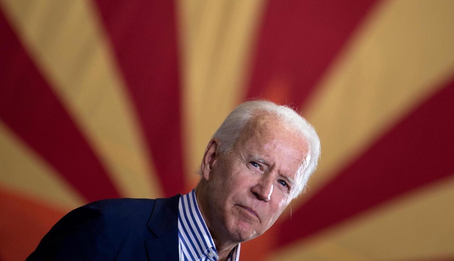 Joe Biden built a tent large enough for Republican Never-Trumpers, Democratic centrists – of whom he is one – and progressives (Brendan Smialowski/AFP via Getty Images)