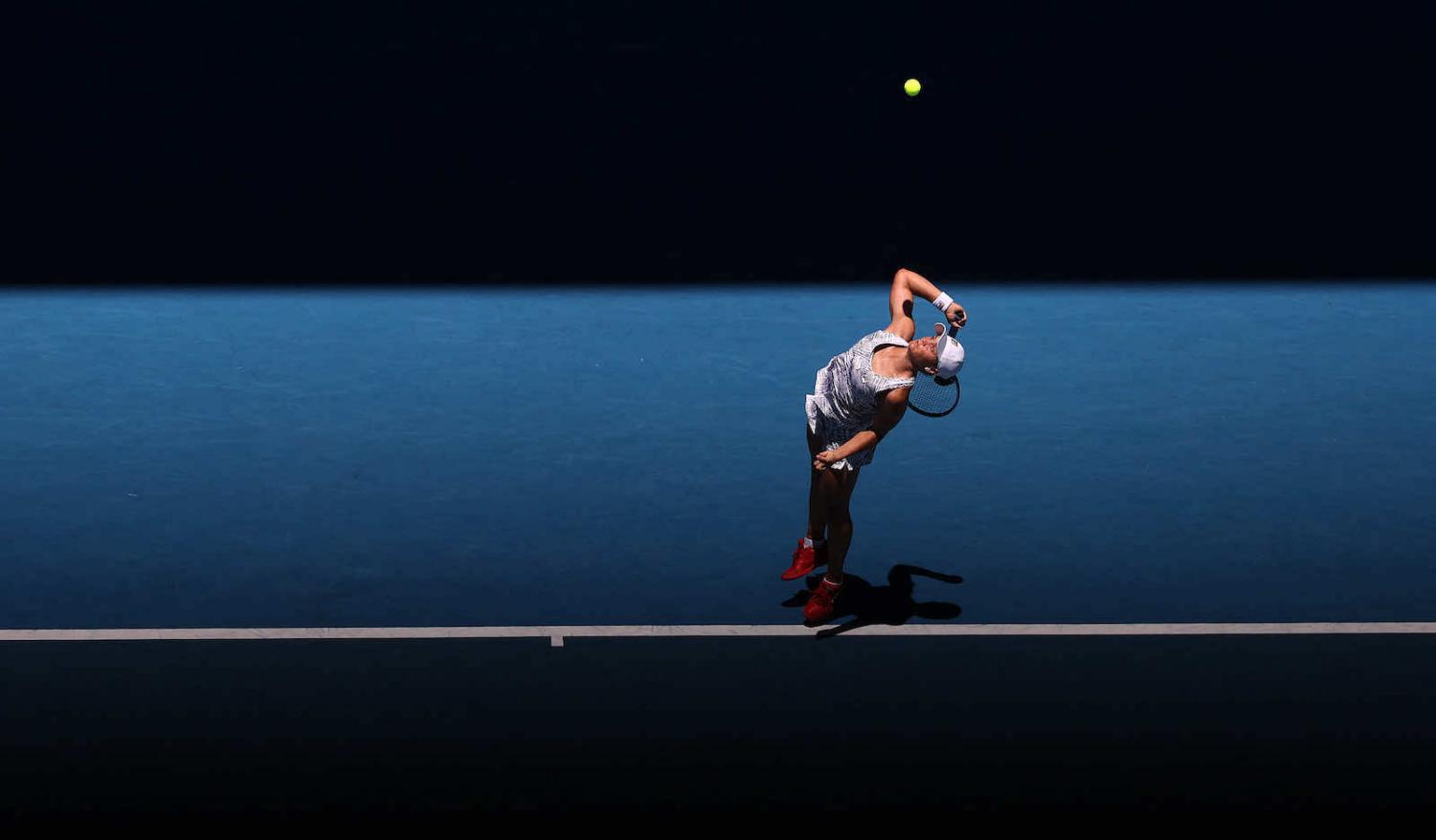 World number one Ashleigh Barty on her way to winning the 2022 Australian Open tennis (Martin Keep/AFP via Getty Images)