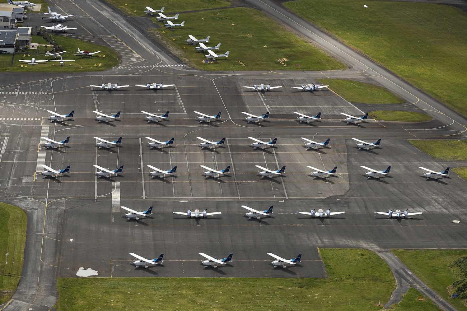 Moorabbin Airport in Melbourne, 26 August 2020 (Daniel Pockett/Getty Images)