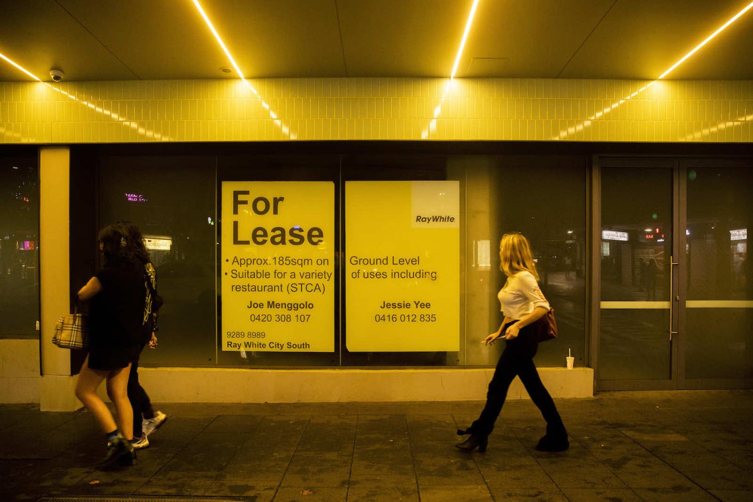An empty shop seen in March in Kings Cross, Sydney, Australia (Jenny Evans/Getty Images)