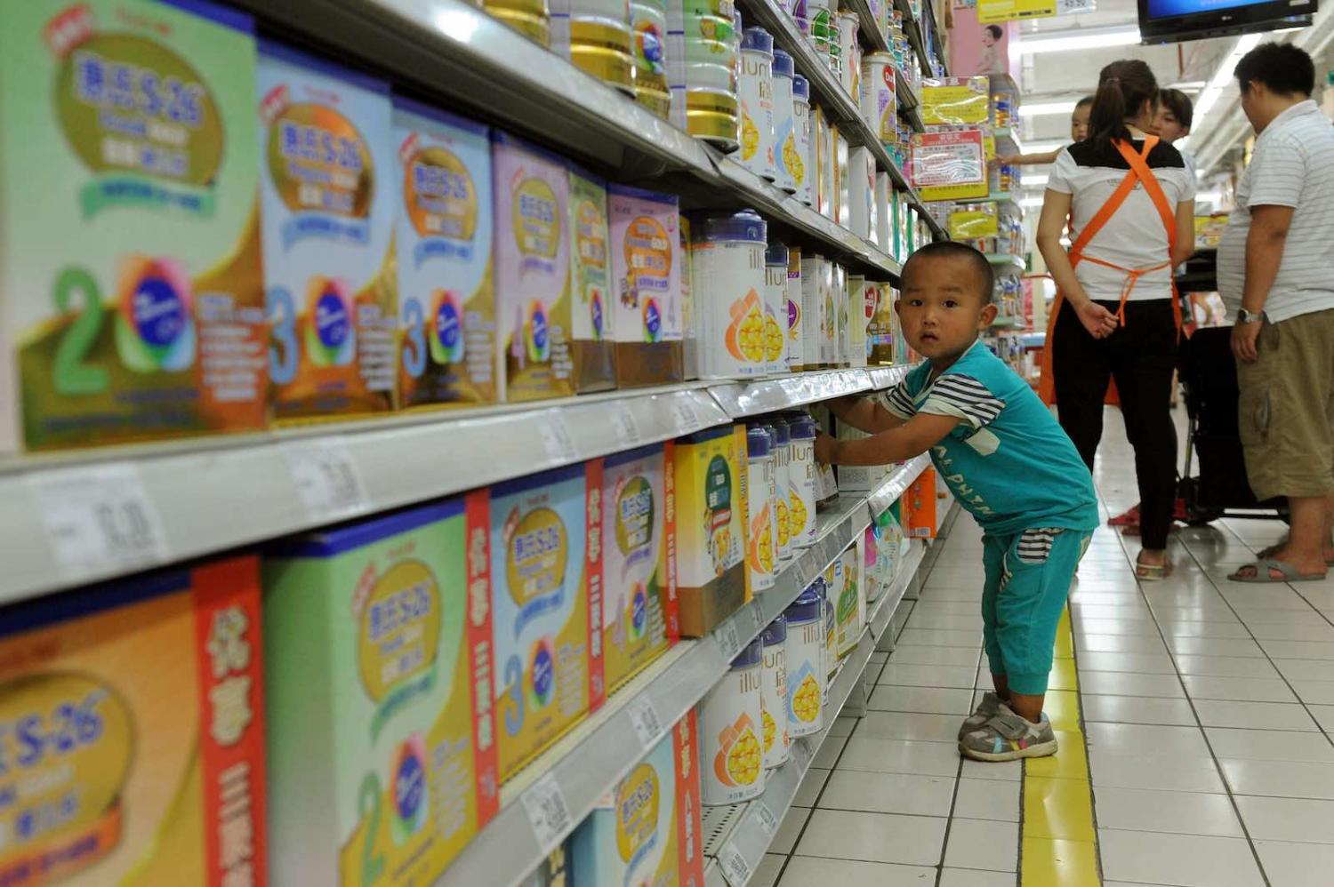 15 million babies born in China each year take some feeding (Photo: STR/AFP/Getty)