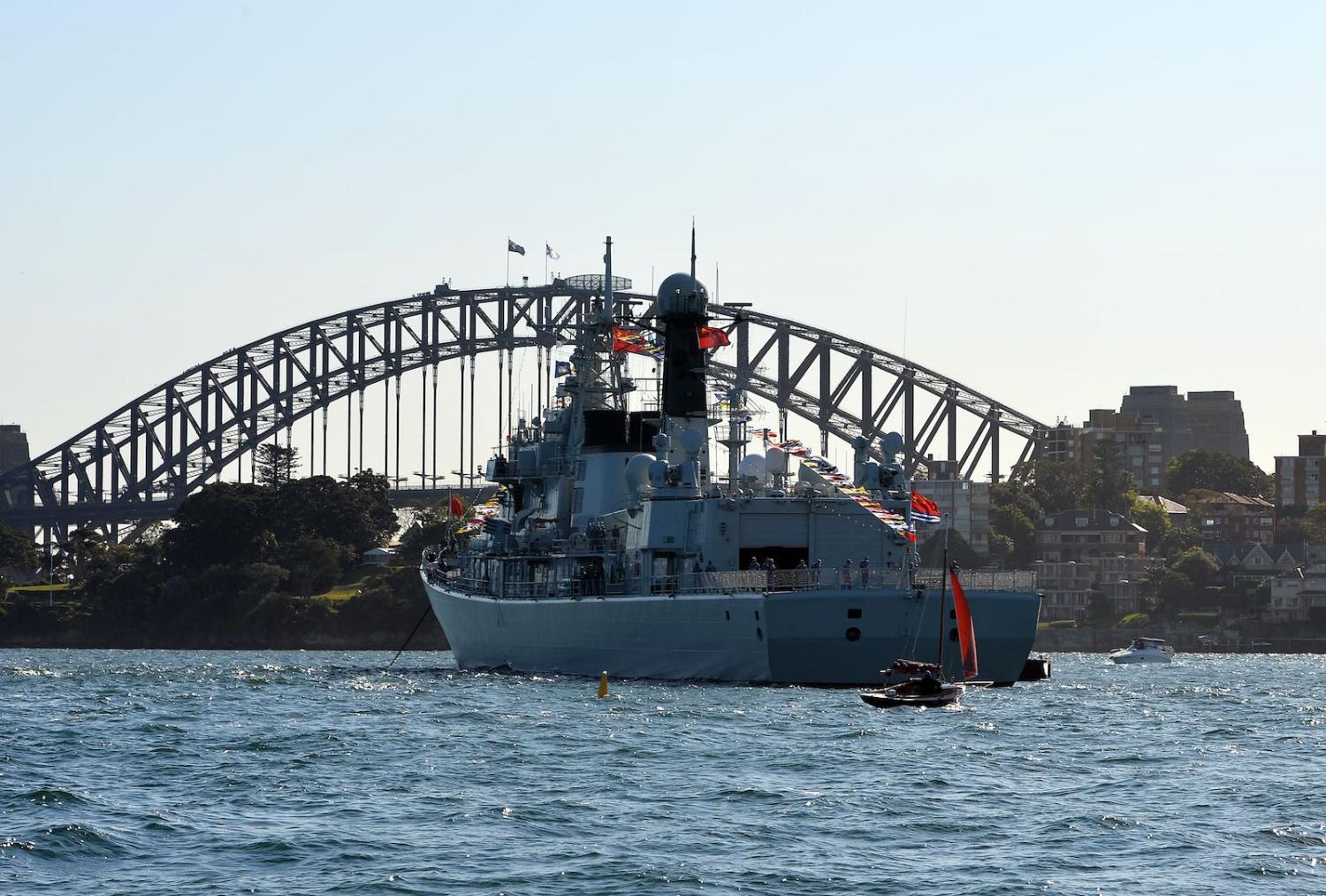 A Chinese warship in Sydney harbour, this one back in 2013 (Photo: Saeed Khan via Getty)