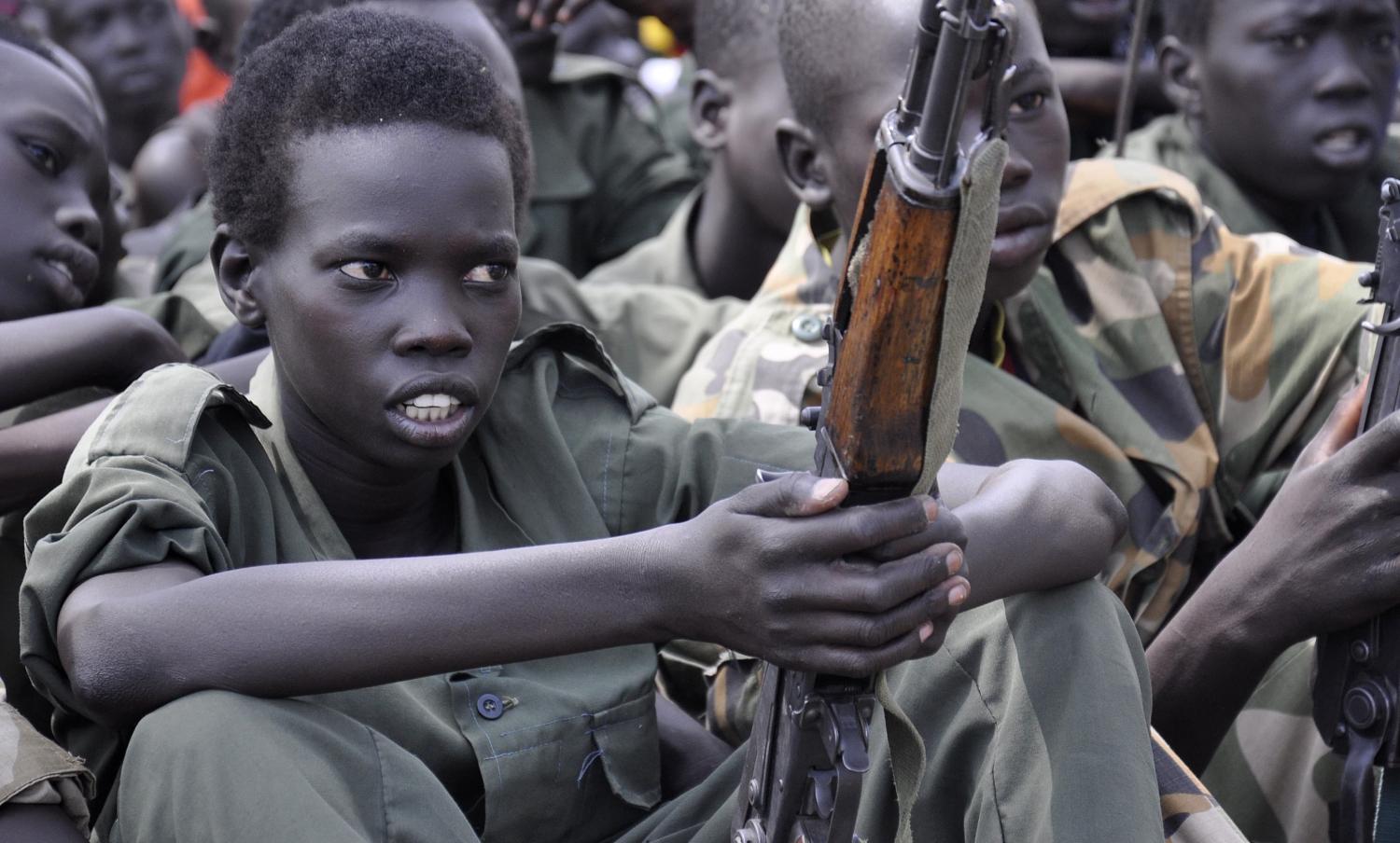 Child soldiers released in South Sudan, 2015 (Photo: Samir Bol/Getty)
