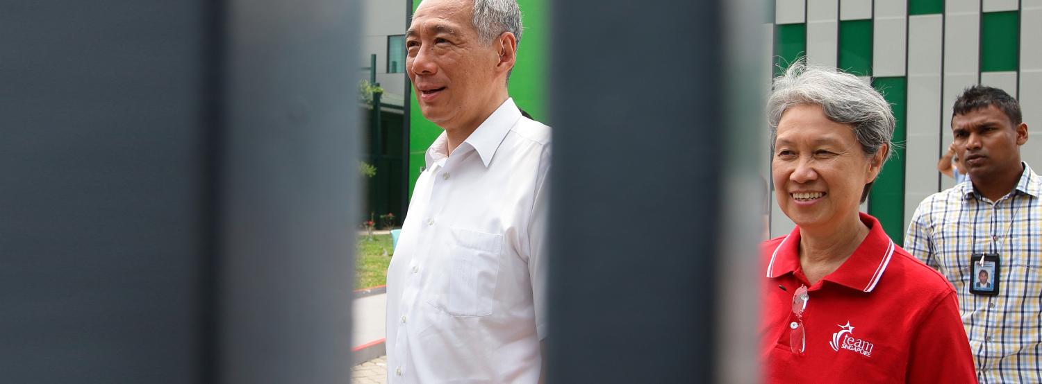 Singapore Prime Minister Lee Hsien Loong and wife, Ho Ching, in September 2015 (Suhaimi Abdullah/ Getty Images)