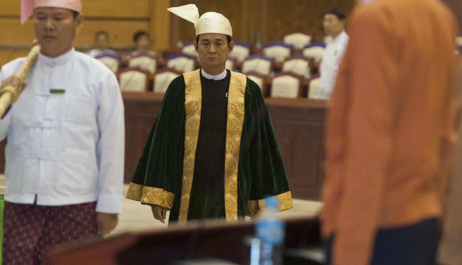 U Win Mint, widely tipped to be Myanmar’s next president (Photo: Aung Naing Soe/Getty)