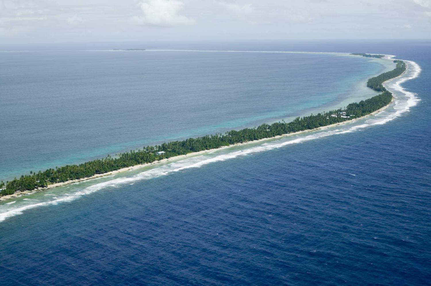 Funafuti Island in Tuvalu, which hosted the Pacific Islands Forum meeting in 2019 (Ashley Cooper/Getty Images)