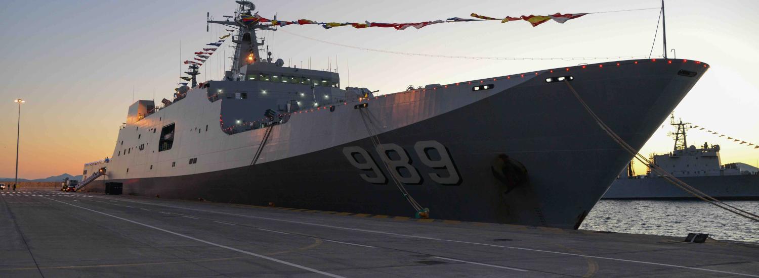 A Chinese Type 071 amphibious transport dock (Photo: Wassilis Aswestopoulos/Getty)