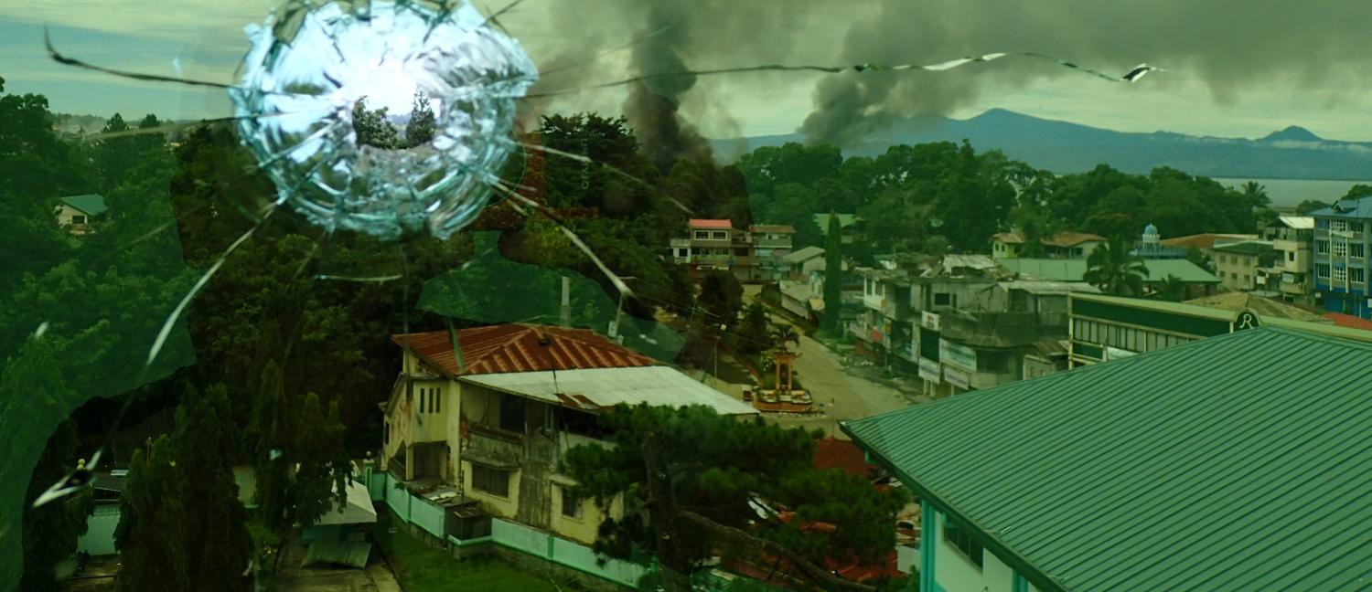 The view from Amai Pakpak Medical Center in Marawi, June 2017 (Photo: Getty Images/Pacific Press)
