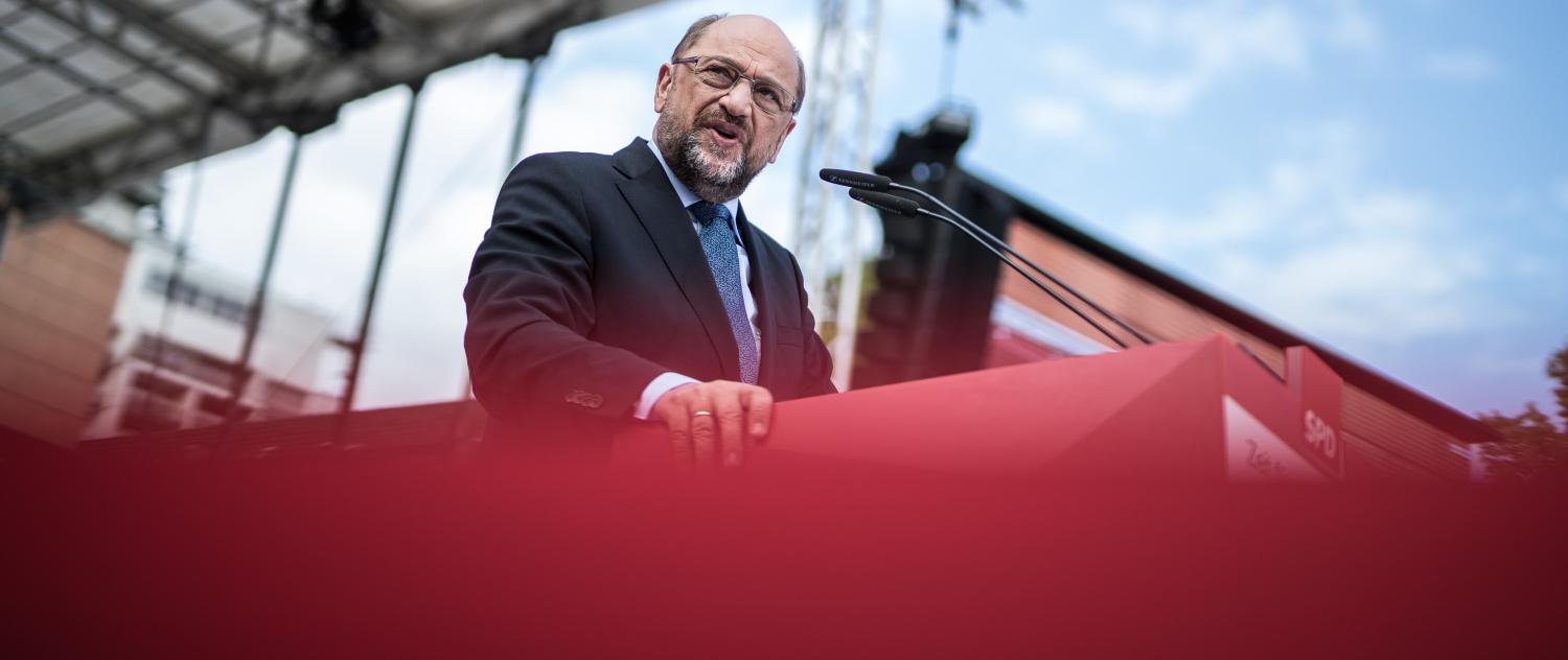 SDP's Martin Schulz, candidate for German Chancellor, September 2017 (Photo: Getty Images/Mata Hitij)