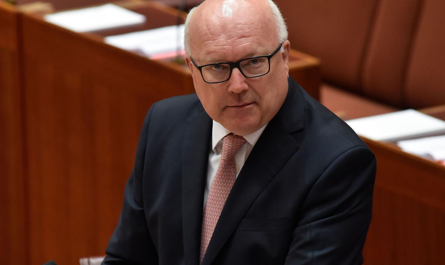 George Brandis in the senate chamber last month (Photo: Michael Masters/Getty)