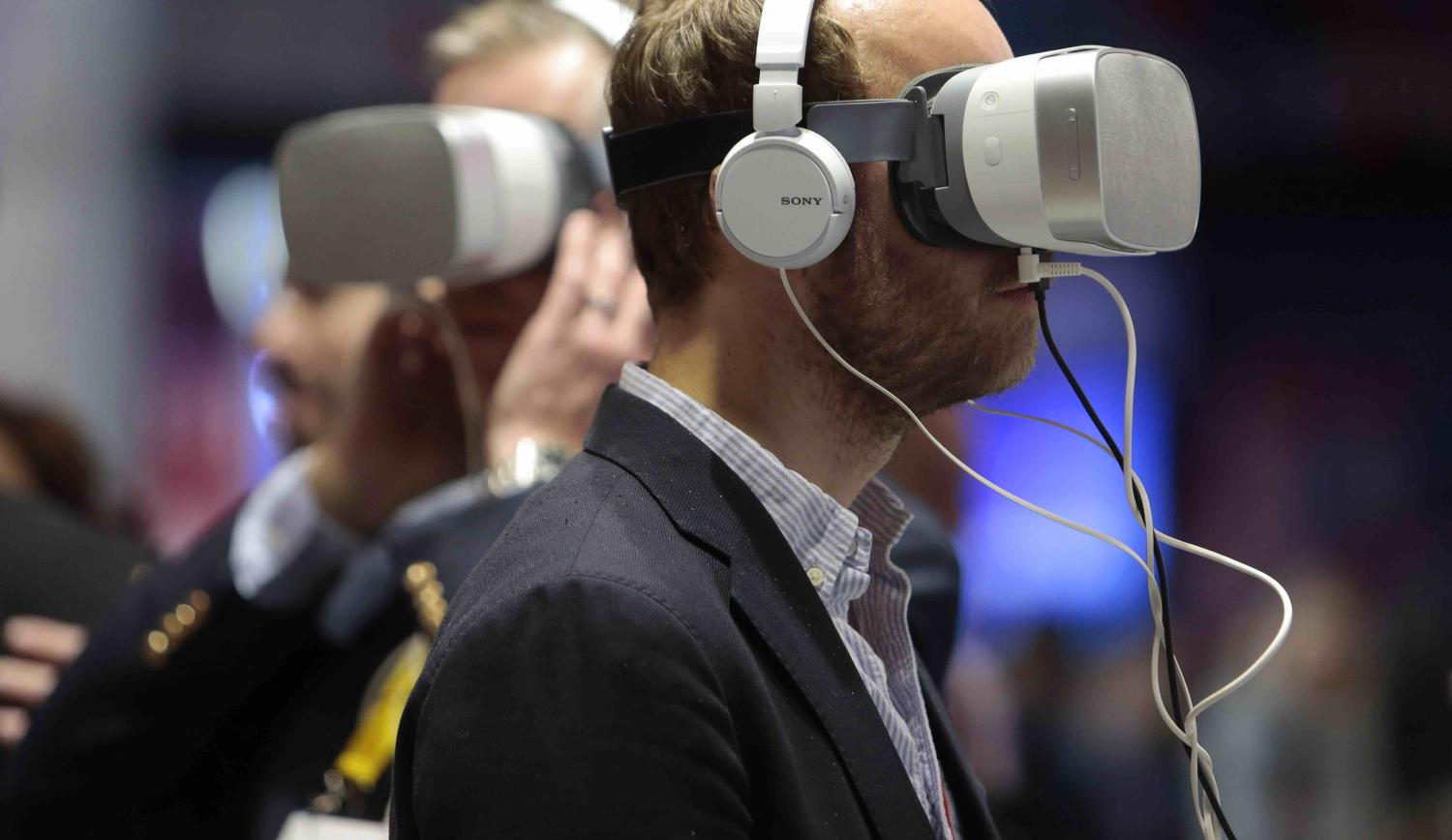 Virtual 5G technology on display at the Mobile World Congress, Barcelona, in February (Photo: Miquel Benitez/Getty)