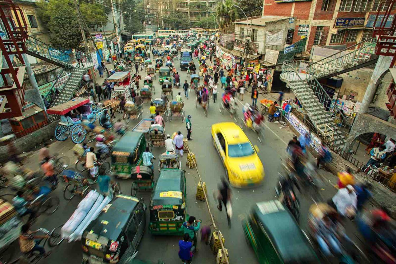 Dhaka on the move (Photo: Getty Images)