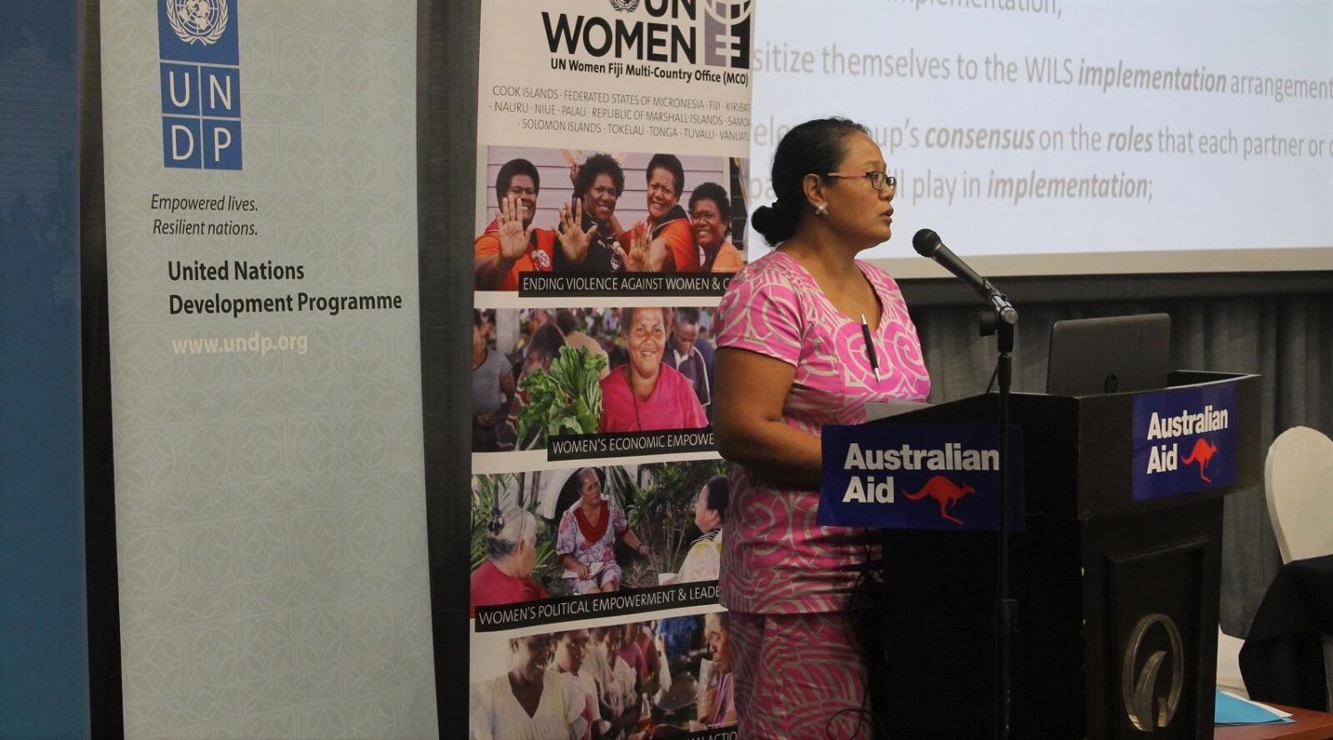 Launch of the Women in Leadership in Samoa Project, 4 April 2018 (Photo: Cherelle Fruean, UN Women Asia and the Pacific/Flickr)