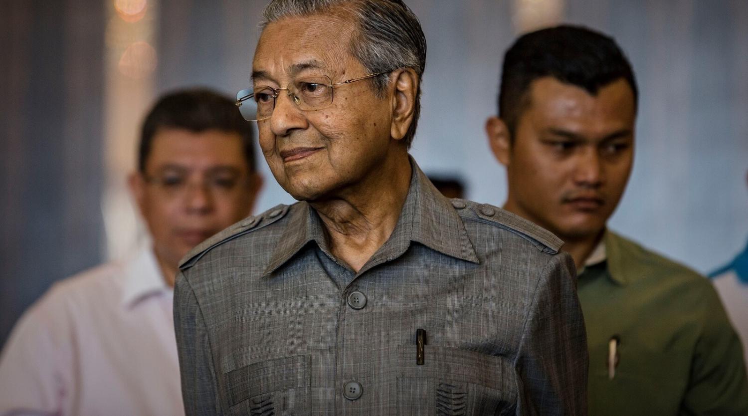 Malaysian Prime Minister Mahathir Mohamad, 10 May 2018 (Photo: Ulet Ifansasti/Getty)