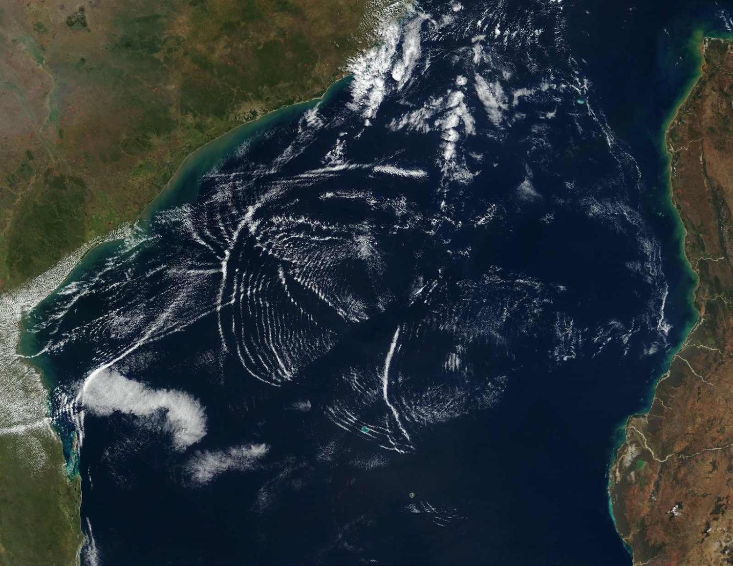 Mozambique Channel, between Madagascar and East Africa (NASA Visible Earth)