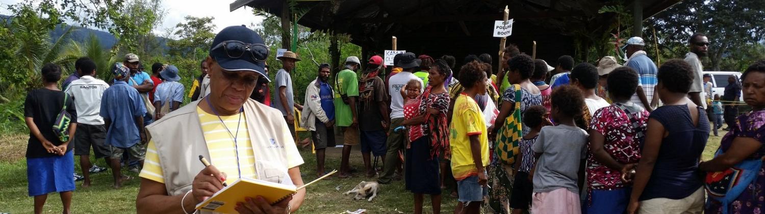New Camp poll station, Morobe, PNG (Photo: Flickr/Commonwealth Secretariat)