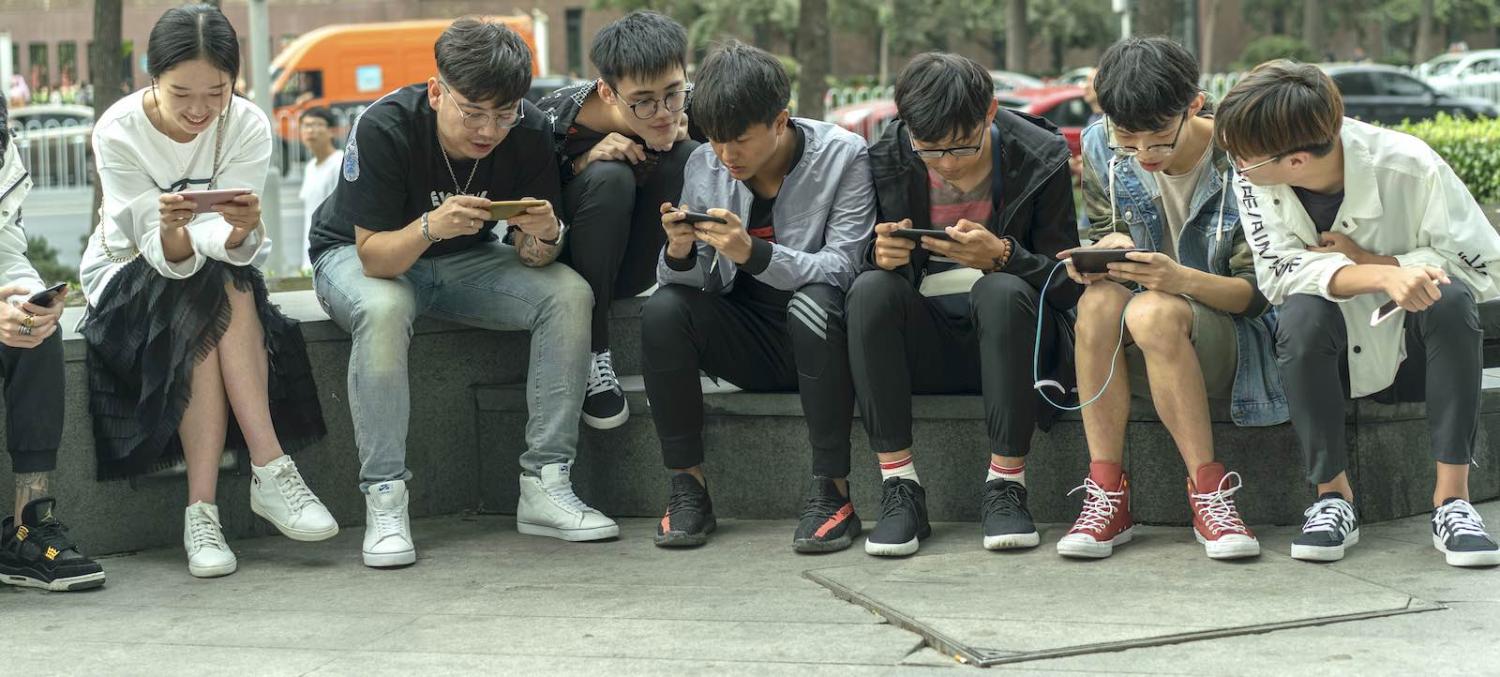 Young Arena of Valor players in Tianjin (Photo: Zhang Peng/Getty)