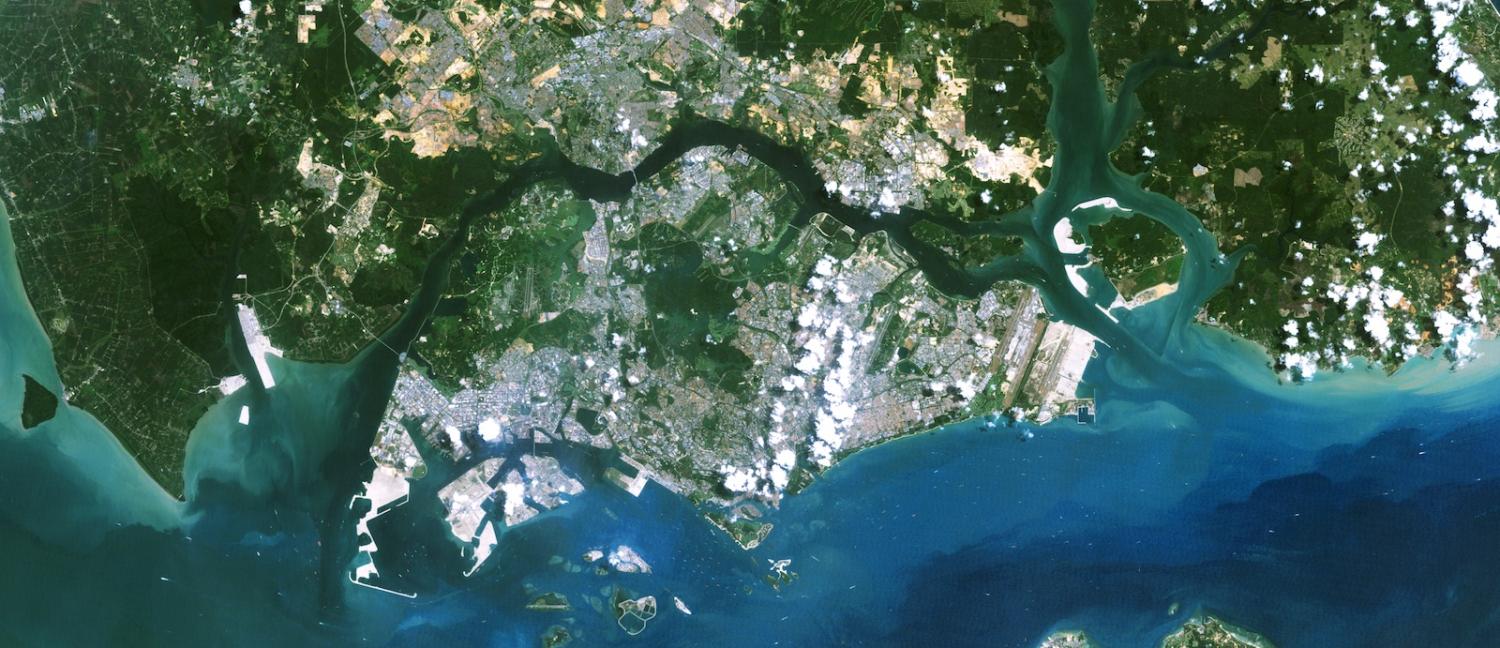 The Johor Strait (Photo: NASA Visible Earth)