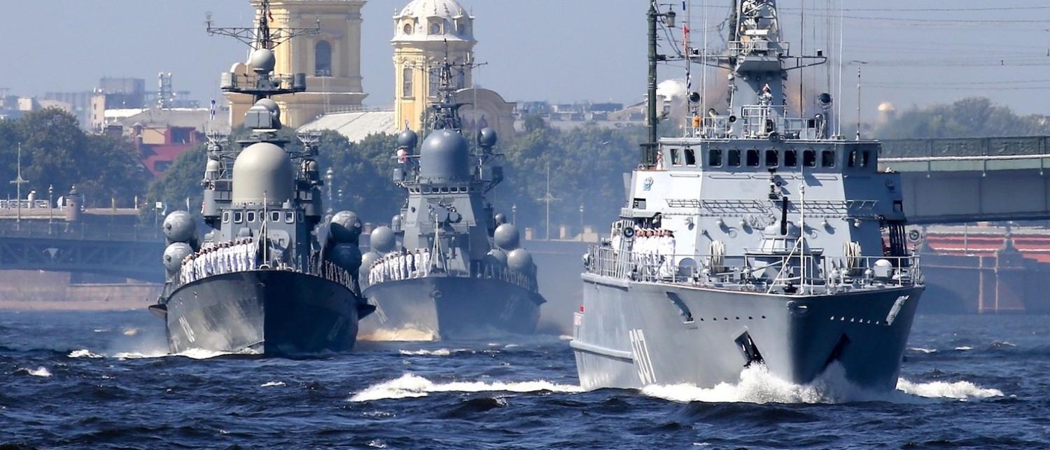 The main naval parade in St Petersburg, Russia, in July (Photo: Kremlin.ru)