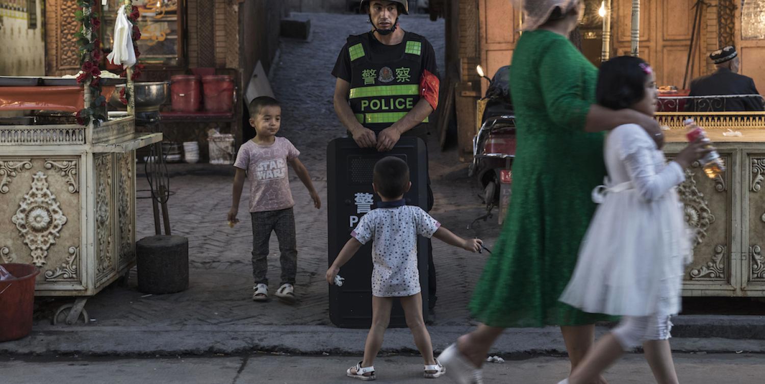 In Xinjiang, Orwellian population controls have been increasingly scaled up since China launched its “people’s war on terror”. (Photo: Kevin Frayer/ Getty)
