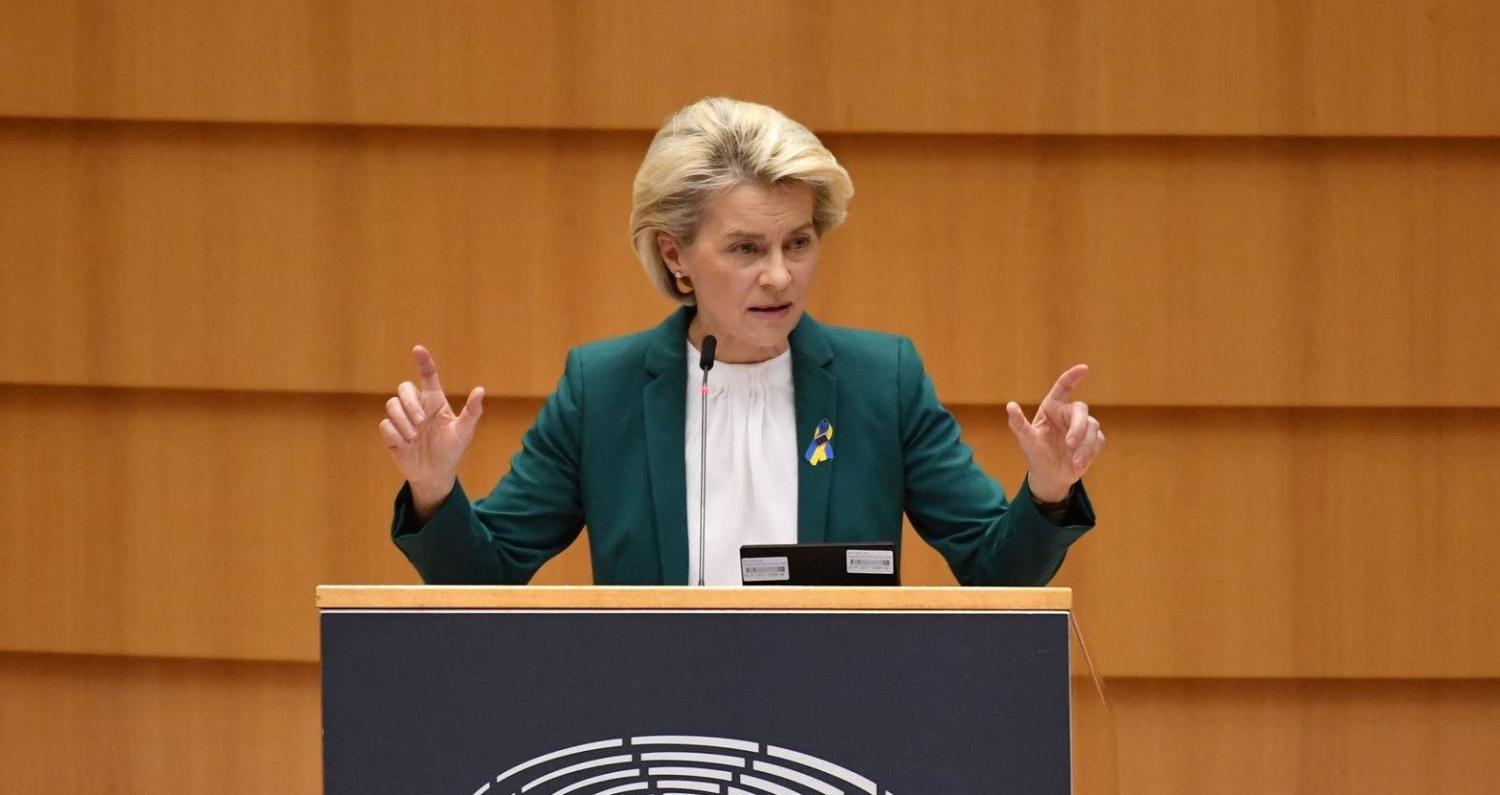 President of the European Commission, Ursula von der Leyen, argued that “Ukraine is one of us and we want them in.” (John Thys/AFP via Getty Images)