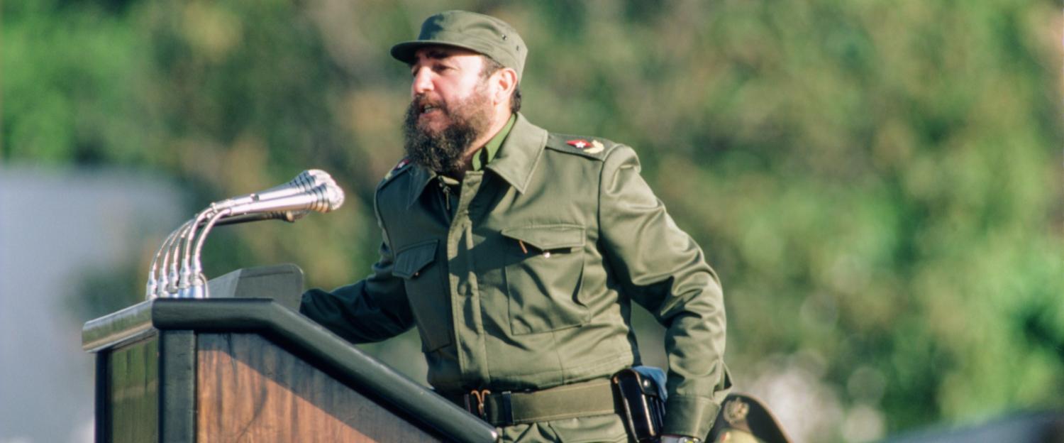 Fidel Castro addressing a Havana crowd, 1981. Photo: Getty Images/David Hume Kennerly