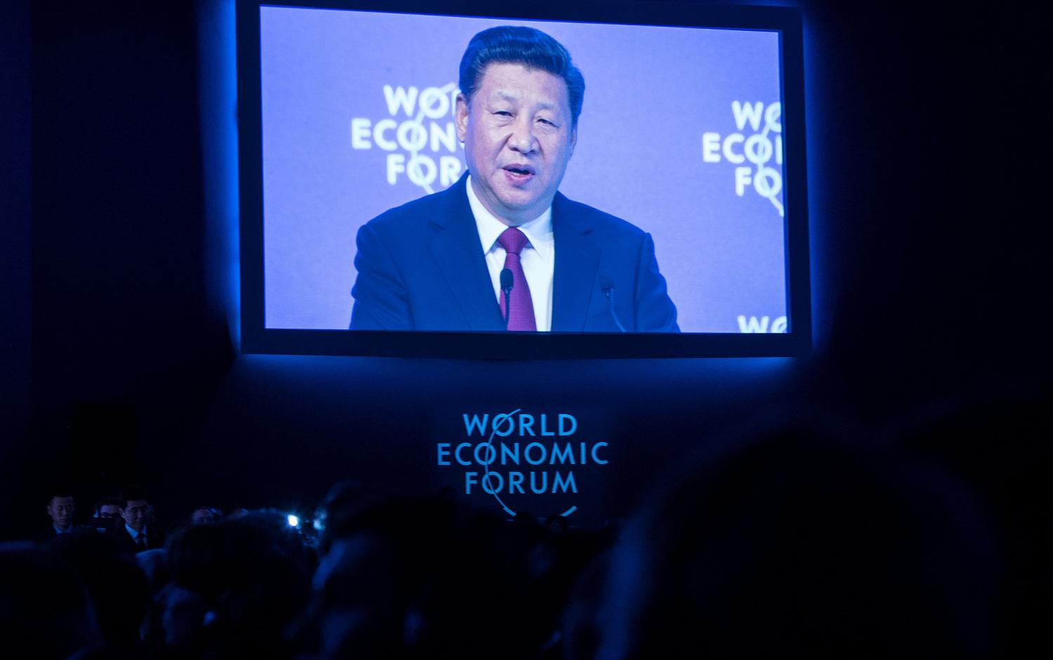 Chinese President Xi Jinping addressing the World Economic Forum at Davos, Switzerland, 2017 (Photo: Flickr/World Economic Forum)
