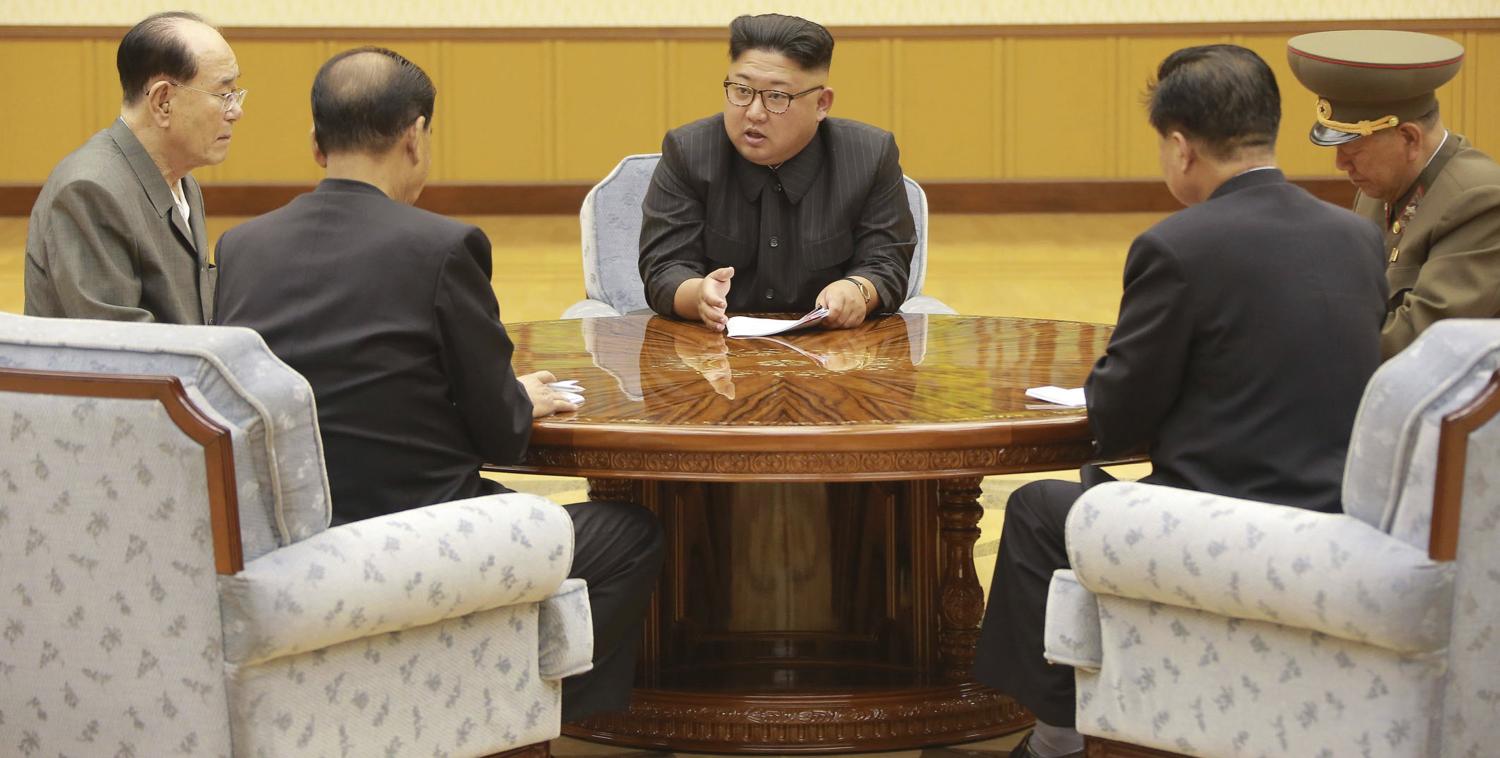 North Korean leader Kim Jong-un attending a meeting (Photo: KCNA)