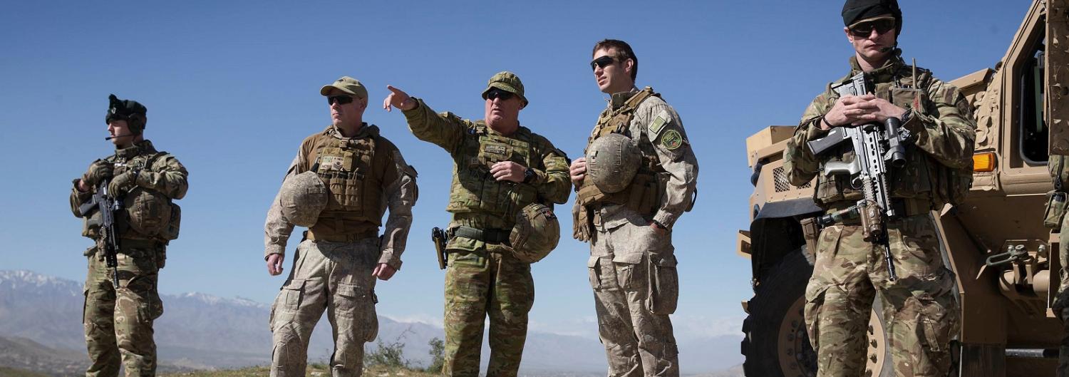 Australian Defence Force  and coalition mentors in Kabul (Photo: Defence Image Library)
