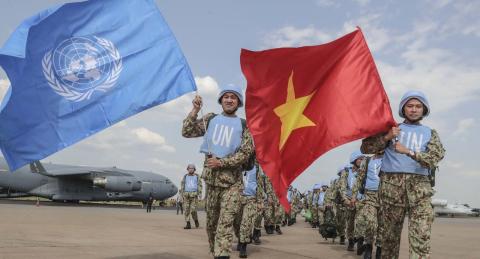 A team of 30 medical doctors from Vietnam arrives in Juba, South Sudan, in 2018 to begin their service with the United Nations mission in the country (Isaac Billy/UN Photo)