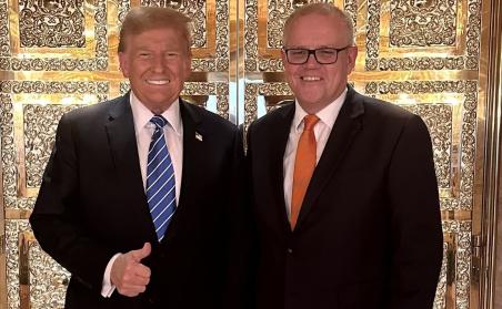 Was that a future Ambassador Morrison meeting a soon-to-be again President Trump?