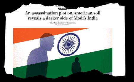 In the story of an assassination plot, India decides to shoot the messenger